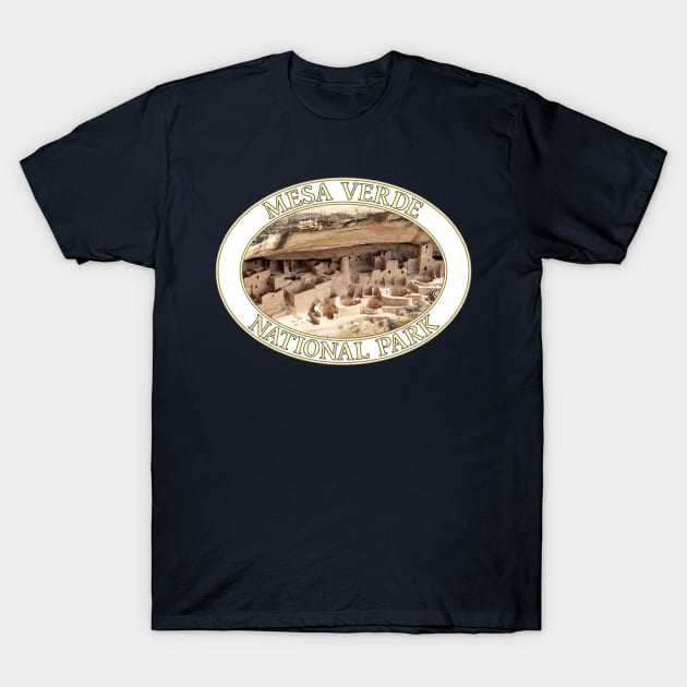 Cliff Palace at Mesa Verde National Park in Colorado T-Shirt by GentleSeas